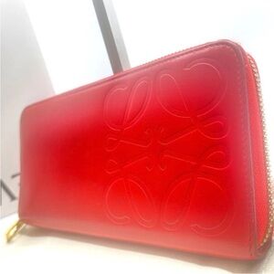 Loewe Vibrant Red Leather Wallet